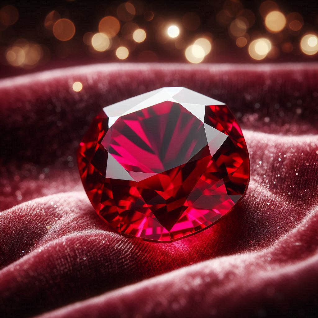Bague Rubis rouge intense, symbole de passion et d’amour