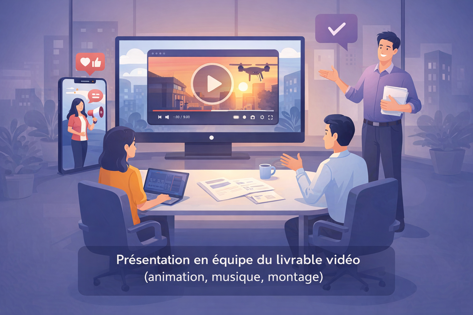 Présentation livrable vidéo – communication professionnelle